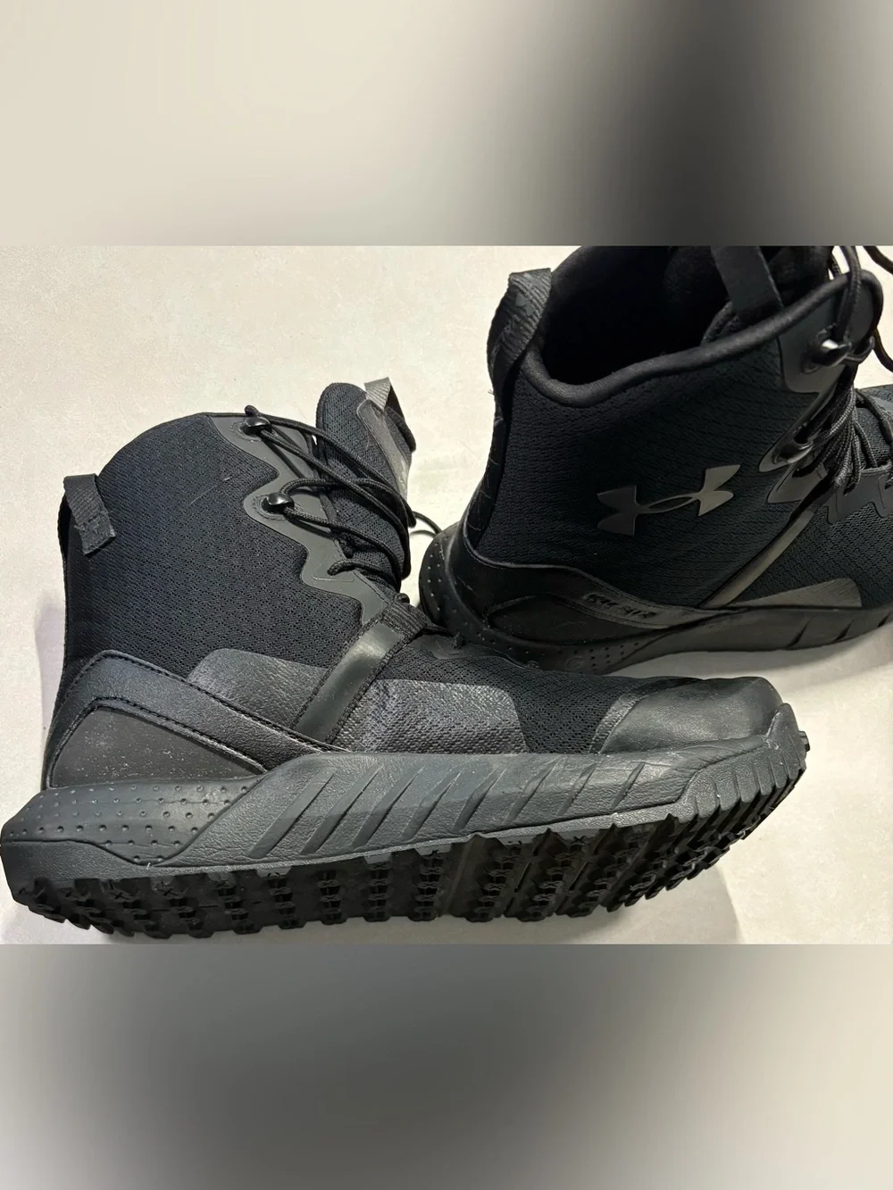 UA Micro G Valsetz Men's Tactical Boots Black Size Medium 10.5